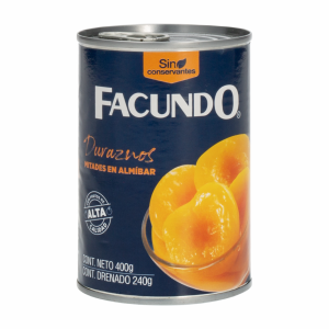 Duraznos En Mitades Enlatados FACUNDO 400 G