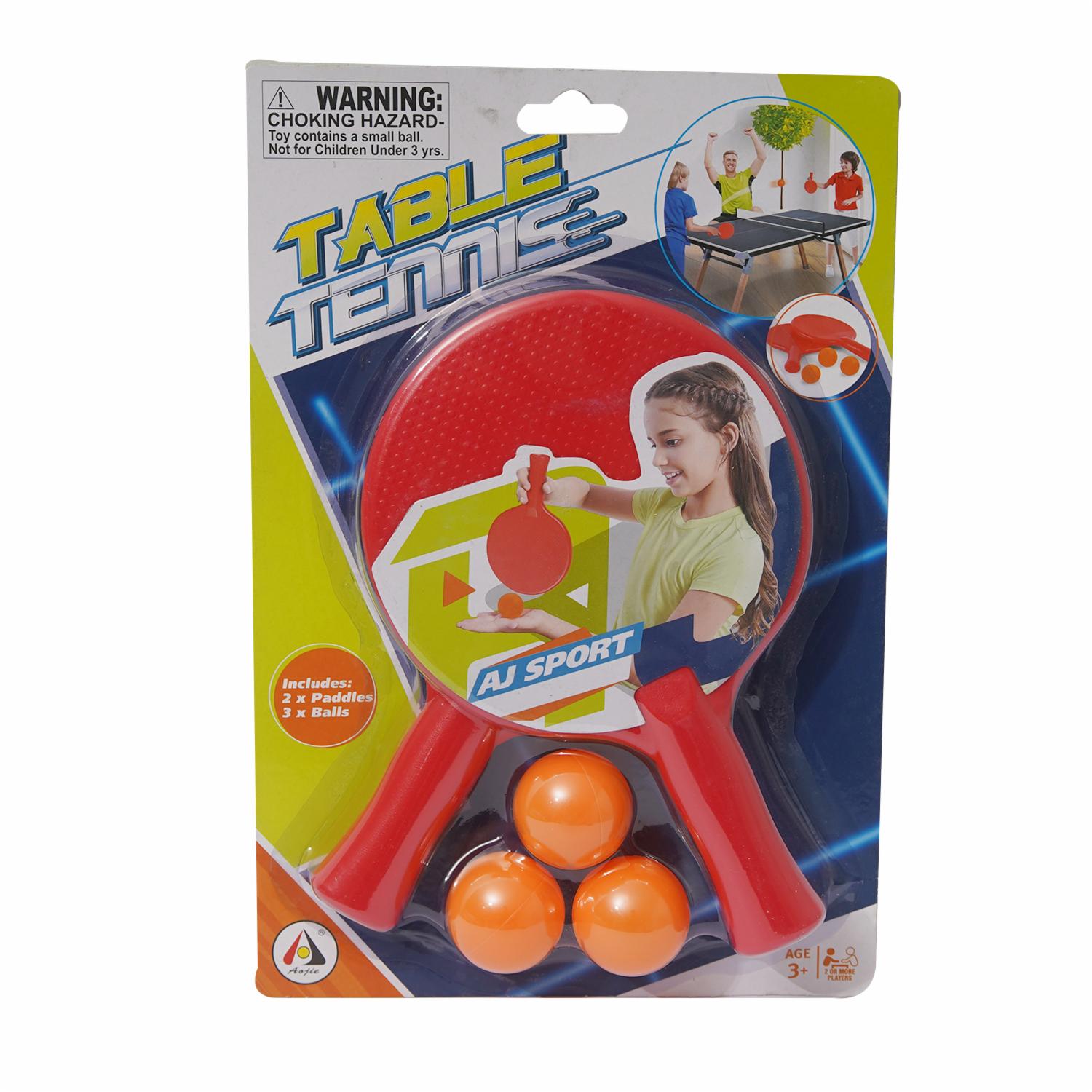 Set Ping Pong AO-JIE Incluye 2 Raquetas Y Pelotas