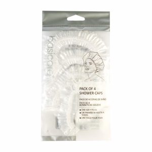 Gorro De Baño De Cabello Para Ducha Desechable X4 BASICARE Paquete
