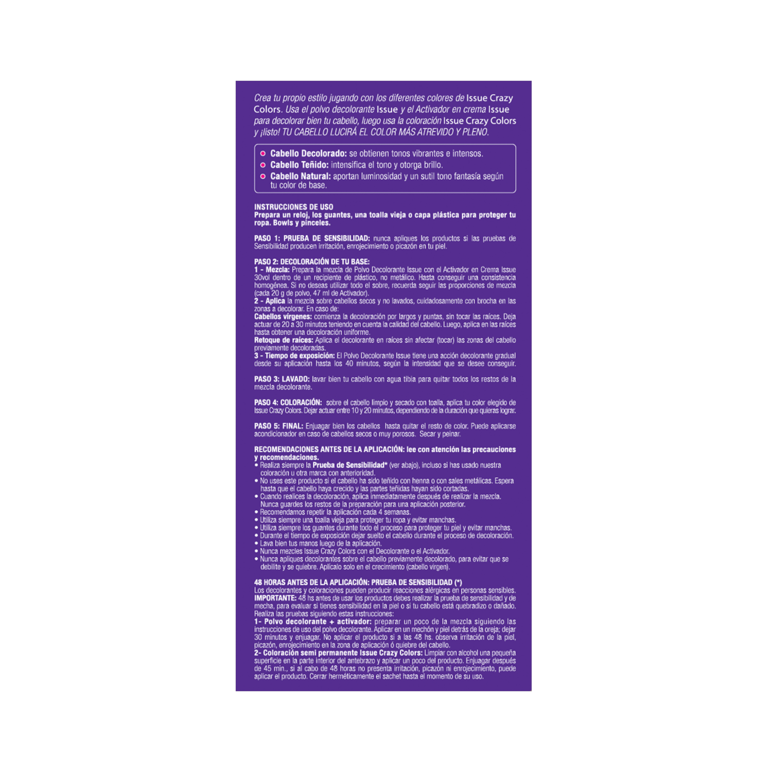 Tinte De Cabello Crazy Colors Rojo ISSUE 1 Kit - Image 2