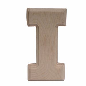 Letra I De Madera Natural LPS