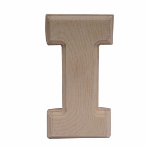 Letra I De Madera Natural LPS 6"