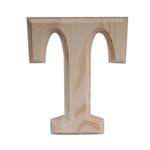 Letra T De Madera Natural LPS 6"