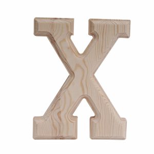 Letra X De Madera Natural LPS 6"