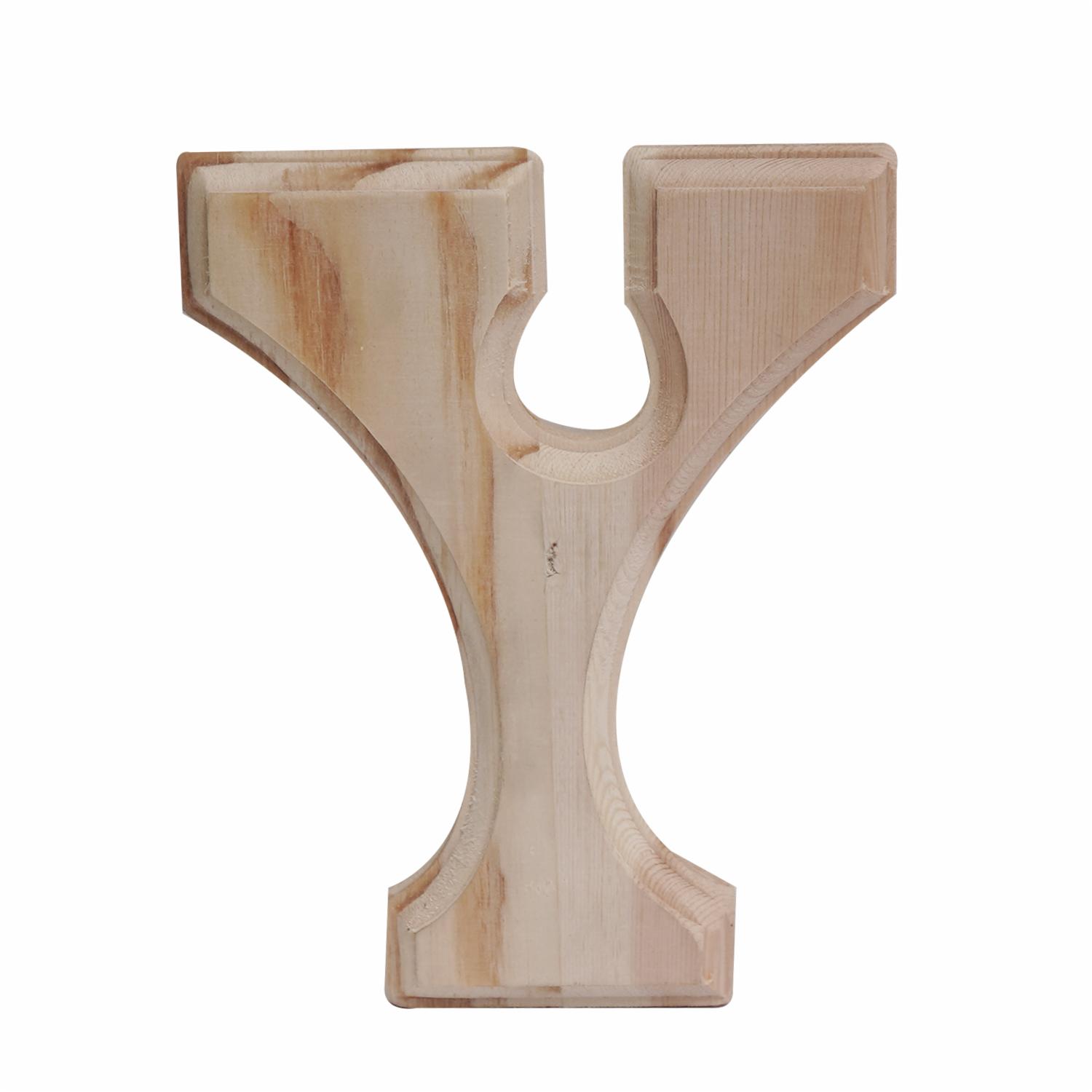 Letra Y De Madera Natural LPS 6"