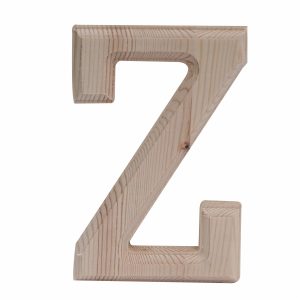 Letra Z De Madera Natural LPS 6"