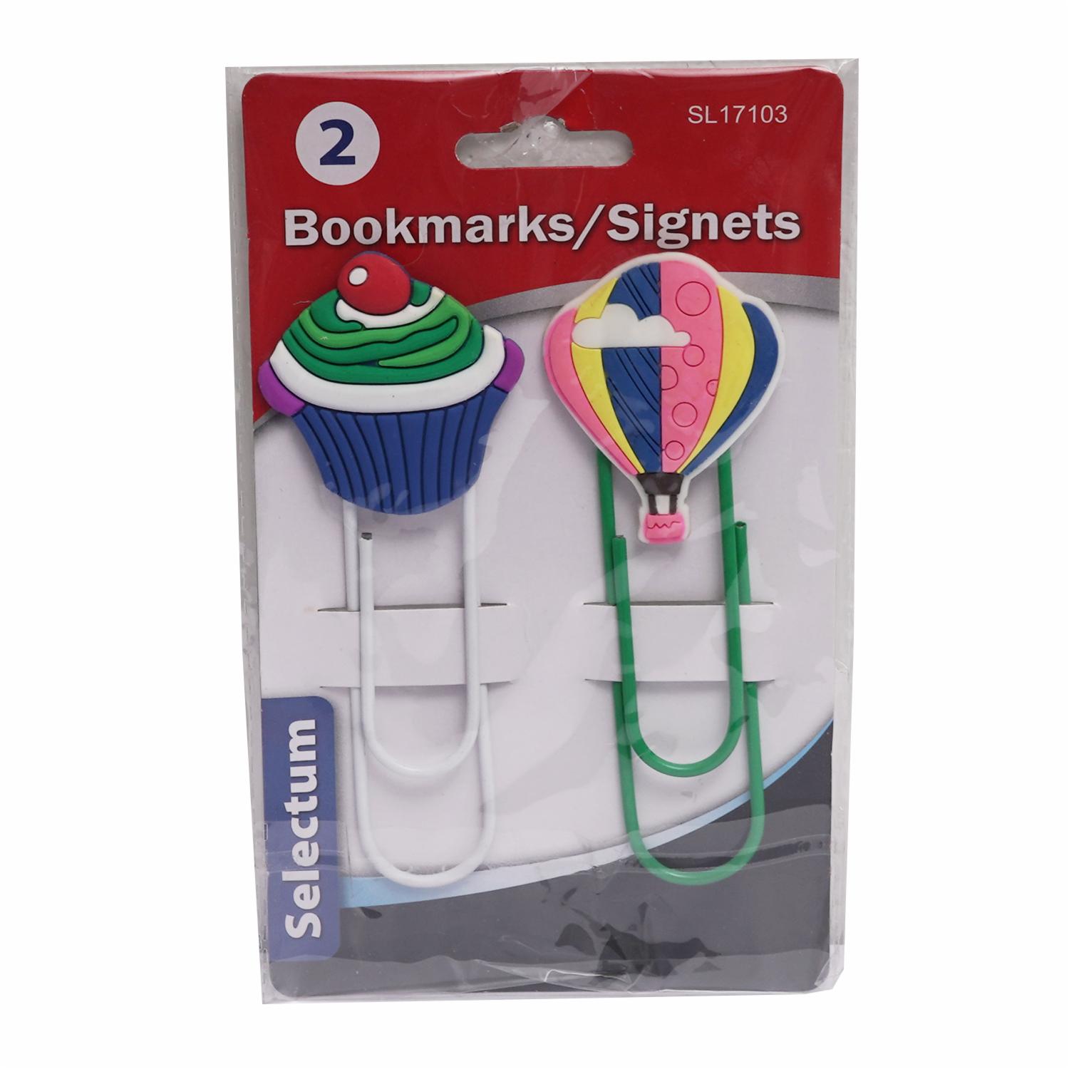 Marca Libros Con Diseño Globo y Torta LPS X 2 Uds