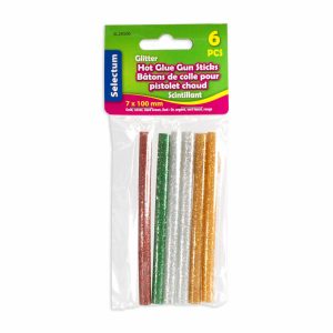 Barra De Silicona Caliente Con Escarcha De Colores LPS X 6 Uds