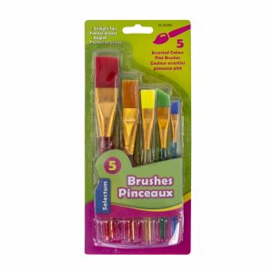 Pinceles Para Arte Punta Plan Distintos Tamaños LPS Pack X 5 Uds