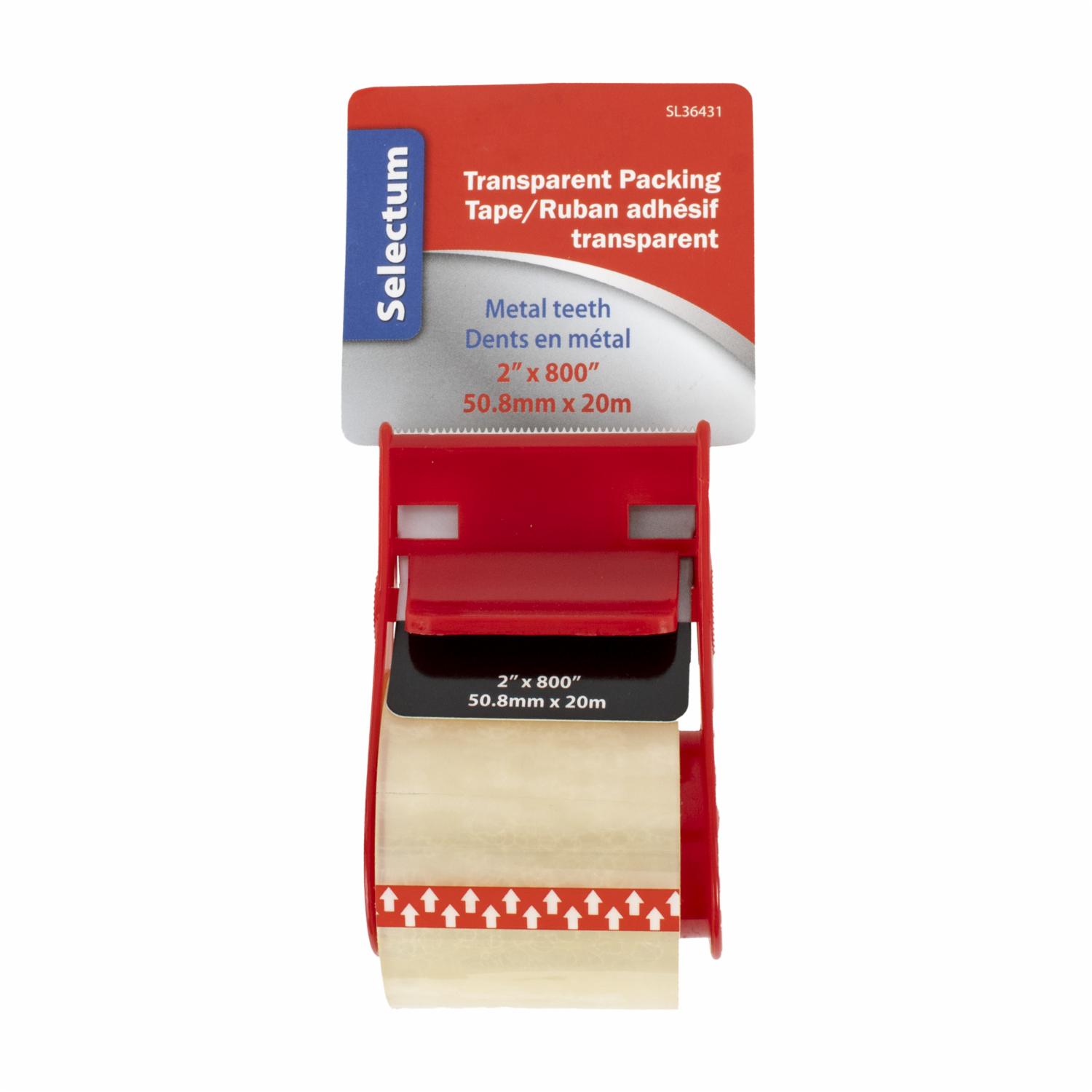 Cinta De Embalaje Transparente Con Dispensador LPS 50,8 Mm X 20M