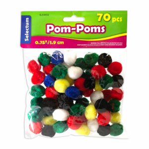 Pom-poms Decorativos De 0,75" Colores Surtidos LPS X 70 Uds