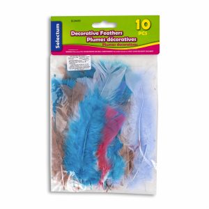 Plumas Decorativas Multicolores LPS 10 Piezas
