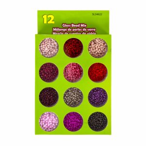Cuentas De Vidrio Distintos Colores LPS Pack X 12
