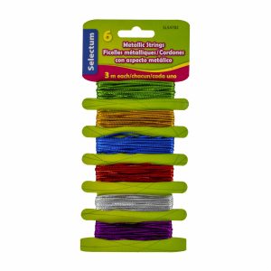 Cordón Metálico Colores Surtidos LPS 1 x 6 Piezas