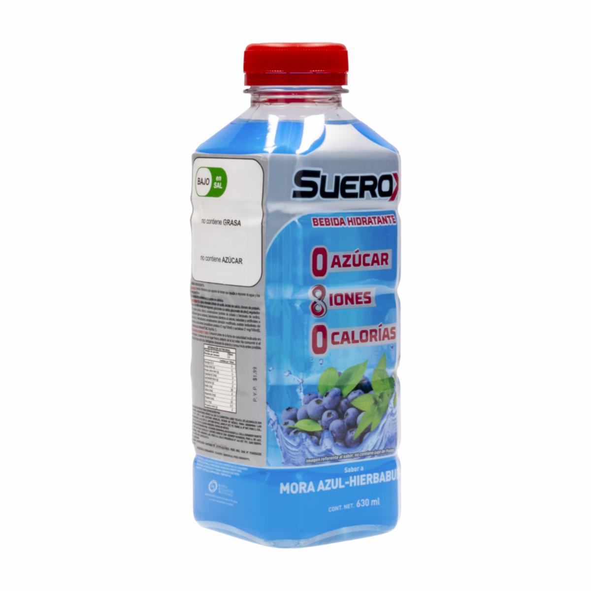 Bebida Hidratante Sabor A Mora Azul 0 Azúcar 0 Calorías SUEROX 630 Ml - Image 2