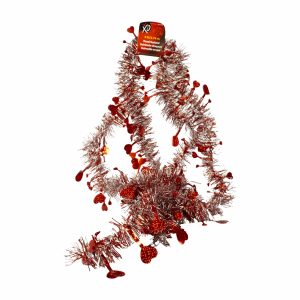 Guirnalda Holográfica De Oropel De Corazón LPS 274 Cm