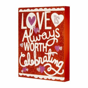 Placa Colgante Pared Purpurina LPS Unidad