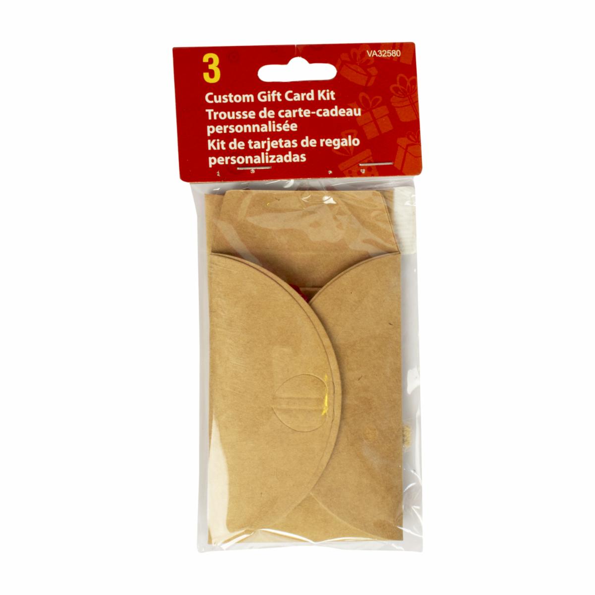 Tarjeta Kraft Con Flores De Papel LPS X 3 Uds