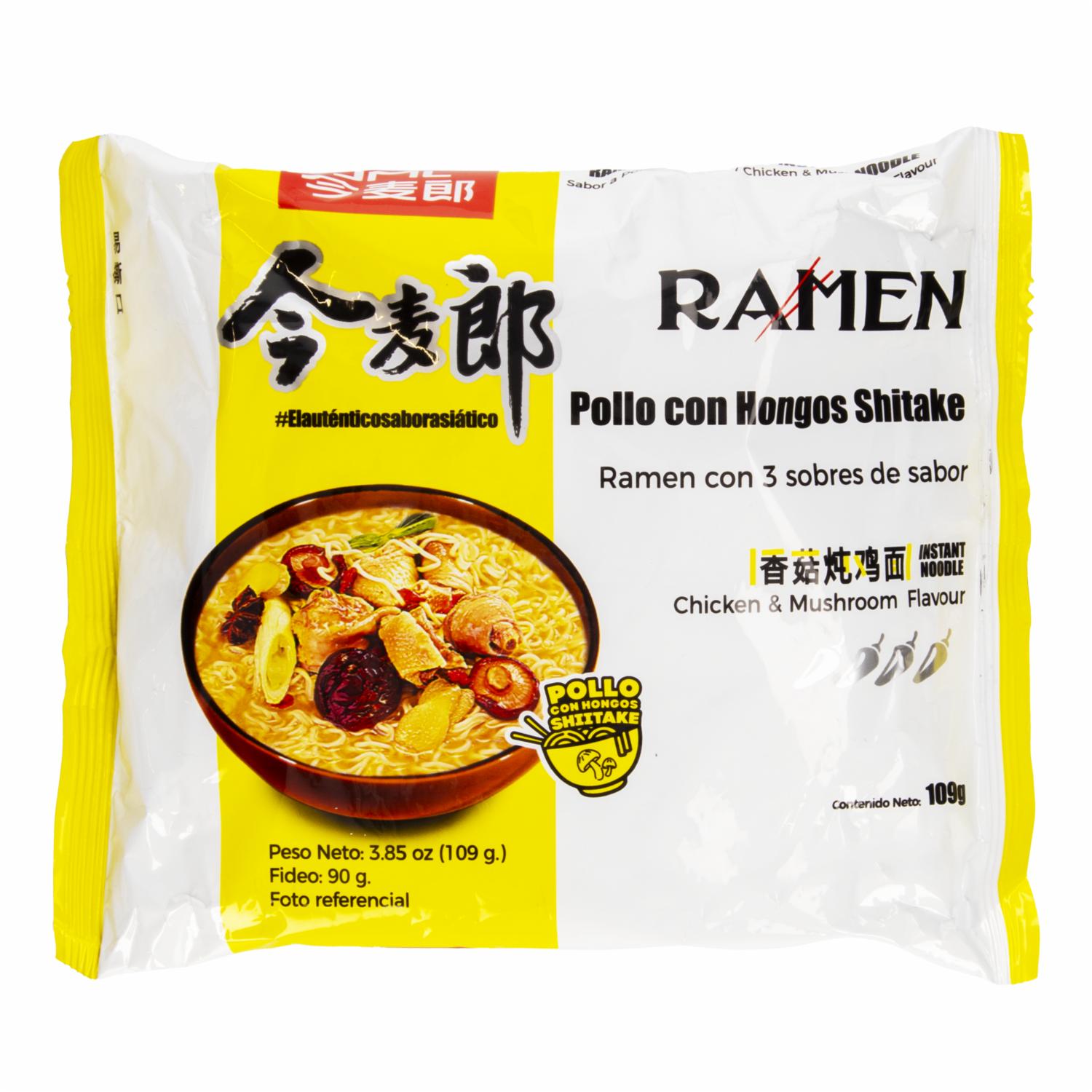 Ramen Pollo Con Hongos Shiitake JINMAILANG Funda