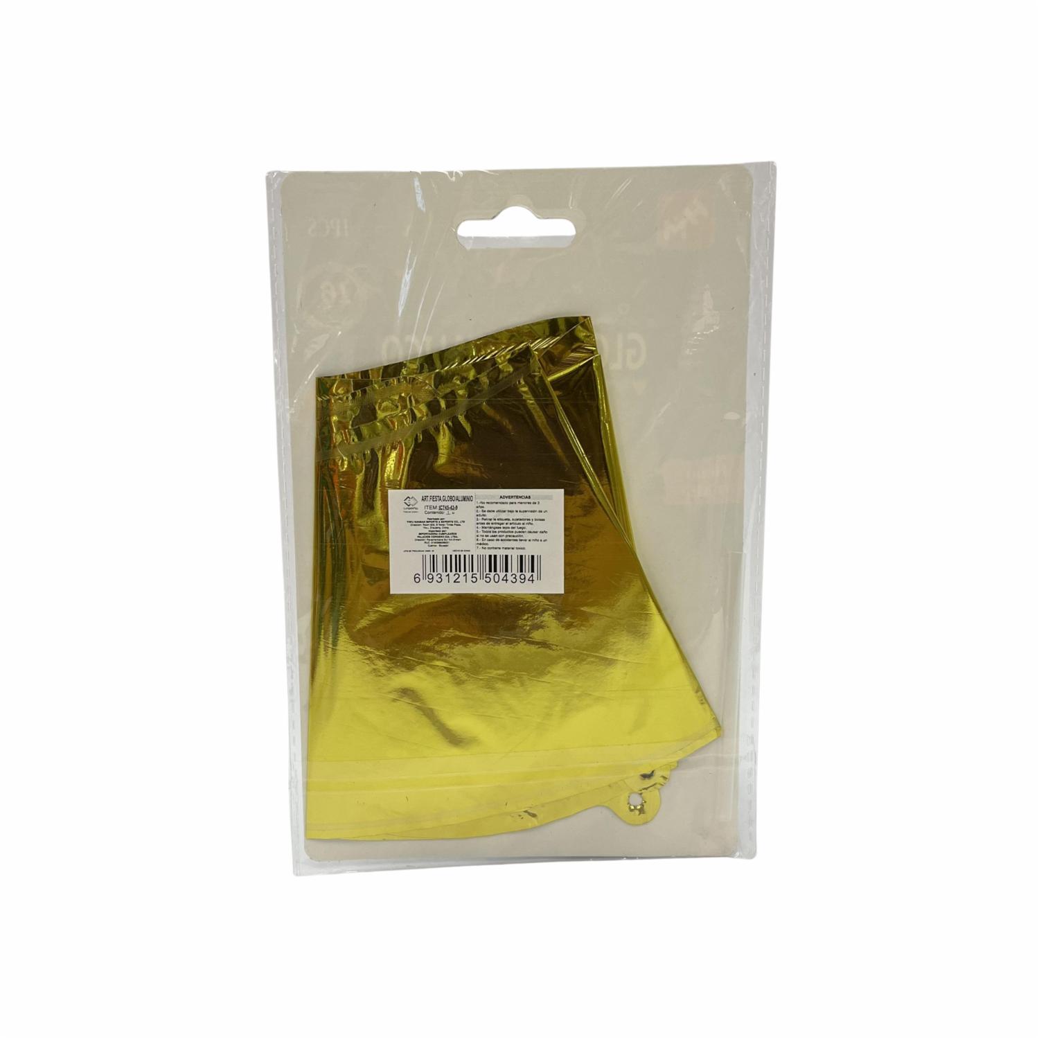 Globo Aluminio Dorado N9 IMPORTADORA CUMPLEAÑOS 16" - Image 2