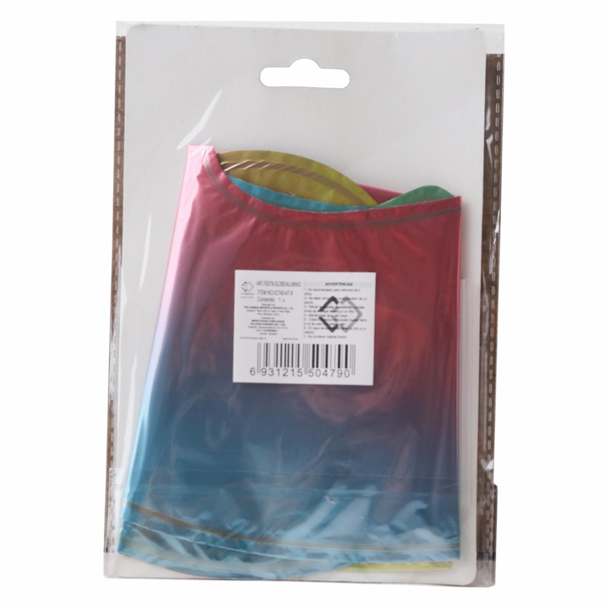 Globo Metálico Multicolor Nro. 9 IMPORTADORA CUMPLEAÑOS 16" - Image 2