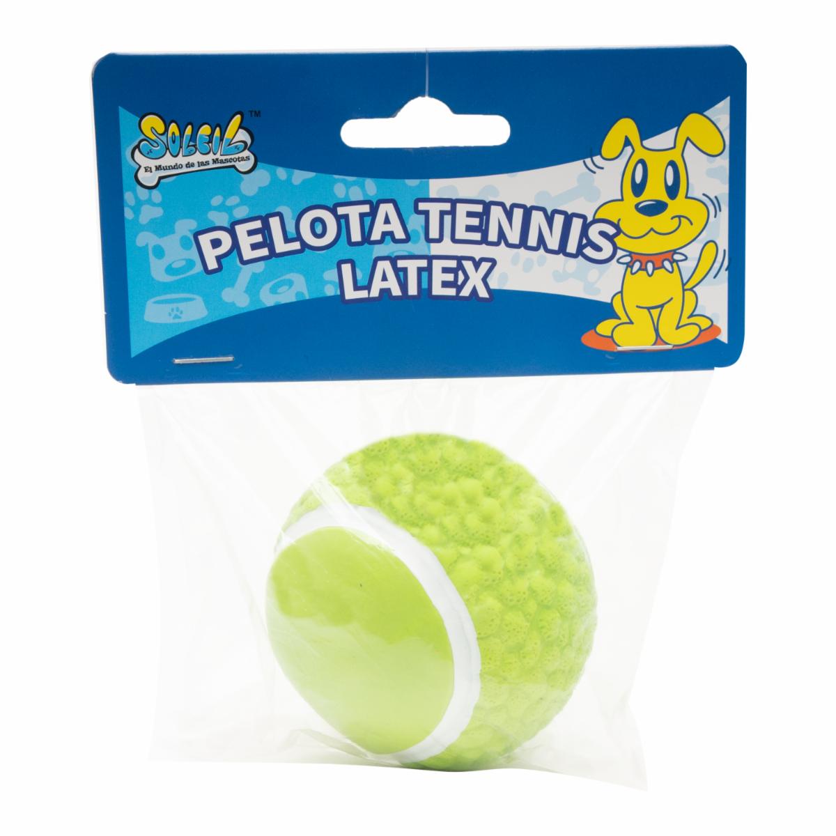 Juguete Para Mascota Pelota De Tenis En Látex SOLEIL Unidad