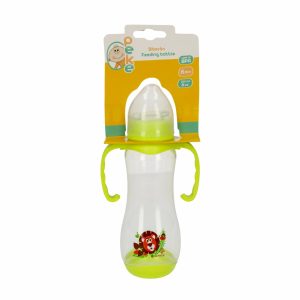 Biberón Ergonómica 6m + Con Agarradera Color Verde PEKE