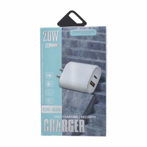 Cargador De Pared USB + PD TREQA 2O W