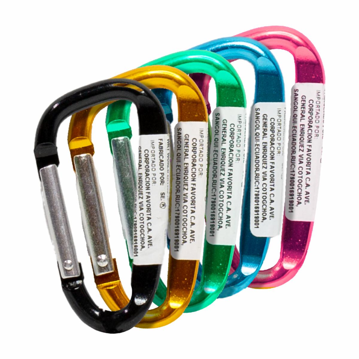 Mosquetón De Llavero De Aluminio 2" x 4.8 mm Surtido SE Unidad