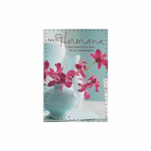 Tarjeta Felicitación Hermana Flores HALLMARK 1 Pieza