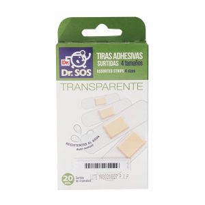 Tiras Adhesivas Surtidas Trasnparentes DR.SOS X 20 Uds