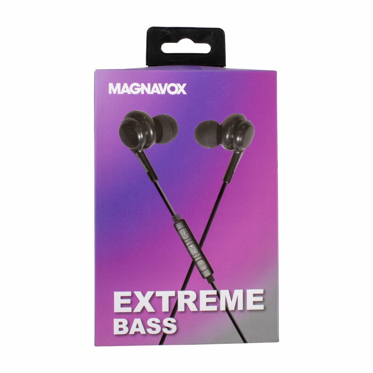 Audífonos Extreme Bass MHP4857BK MAGNAVOX Con Cable