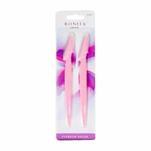 Navajas Perfiladoras Para Cejas Color Rosado BONITA CARE 15 Cm