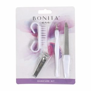 Set Para Manicura Color Blanco BONITA CARE X 4 Uds