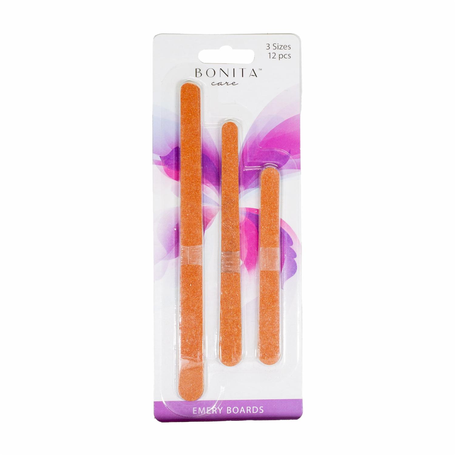 Limas De Uñas De 3 Tamaños BONITA CARE 1 X 12 Uds