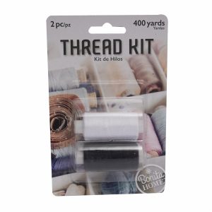 Hilo Blanco & Negro BONITA HOME 2 Piezas