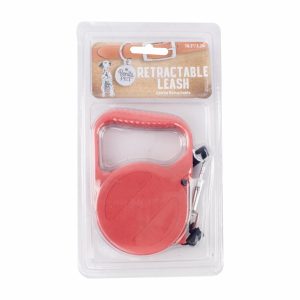 Correa Para Perro Retractable Color Roja BONITA PET Unidad