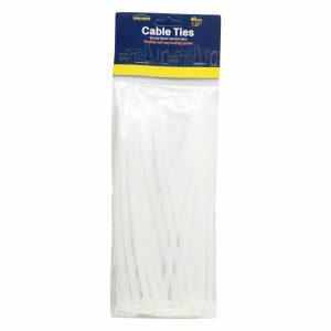 Sujetadores De Cables Color Blanco TOOLSHED Pack 40 Uds