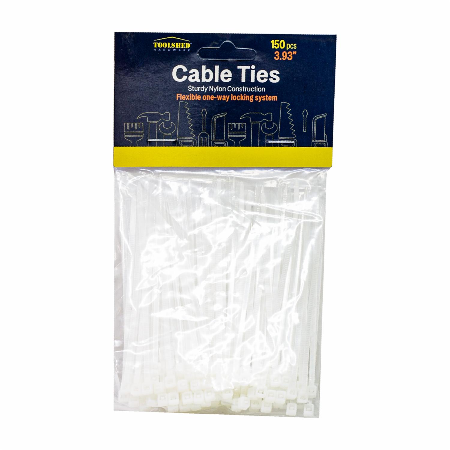Sujetadores De Cables Color Blanco TOOLSHED Pack 150 Uds