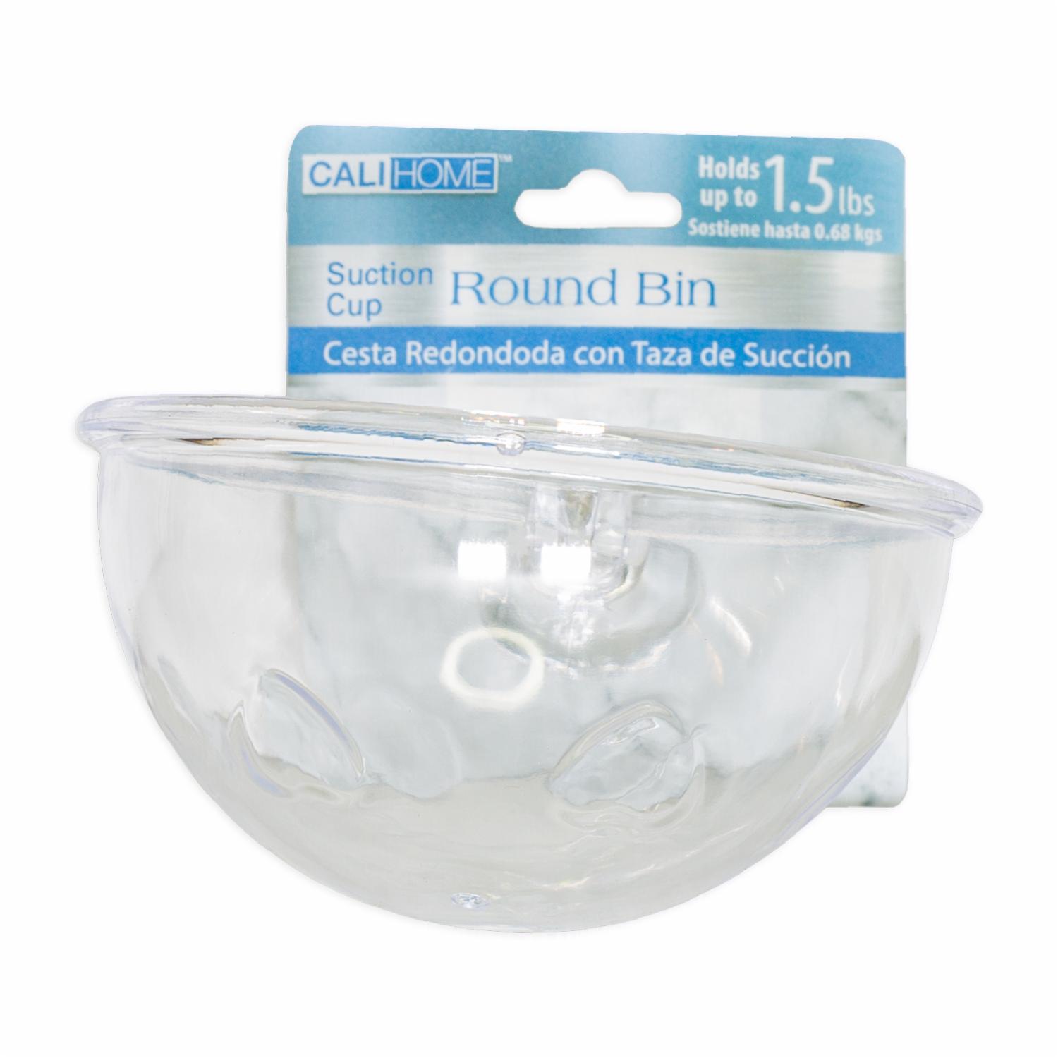 Jabonera Redonda Con Taza De Succión CALIHOME 1.5 Lb
