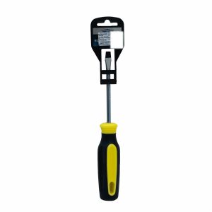 Destornillador Plano Negro Con Amarillo TOOLSHED