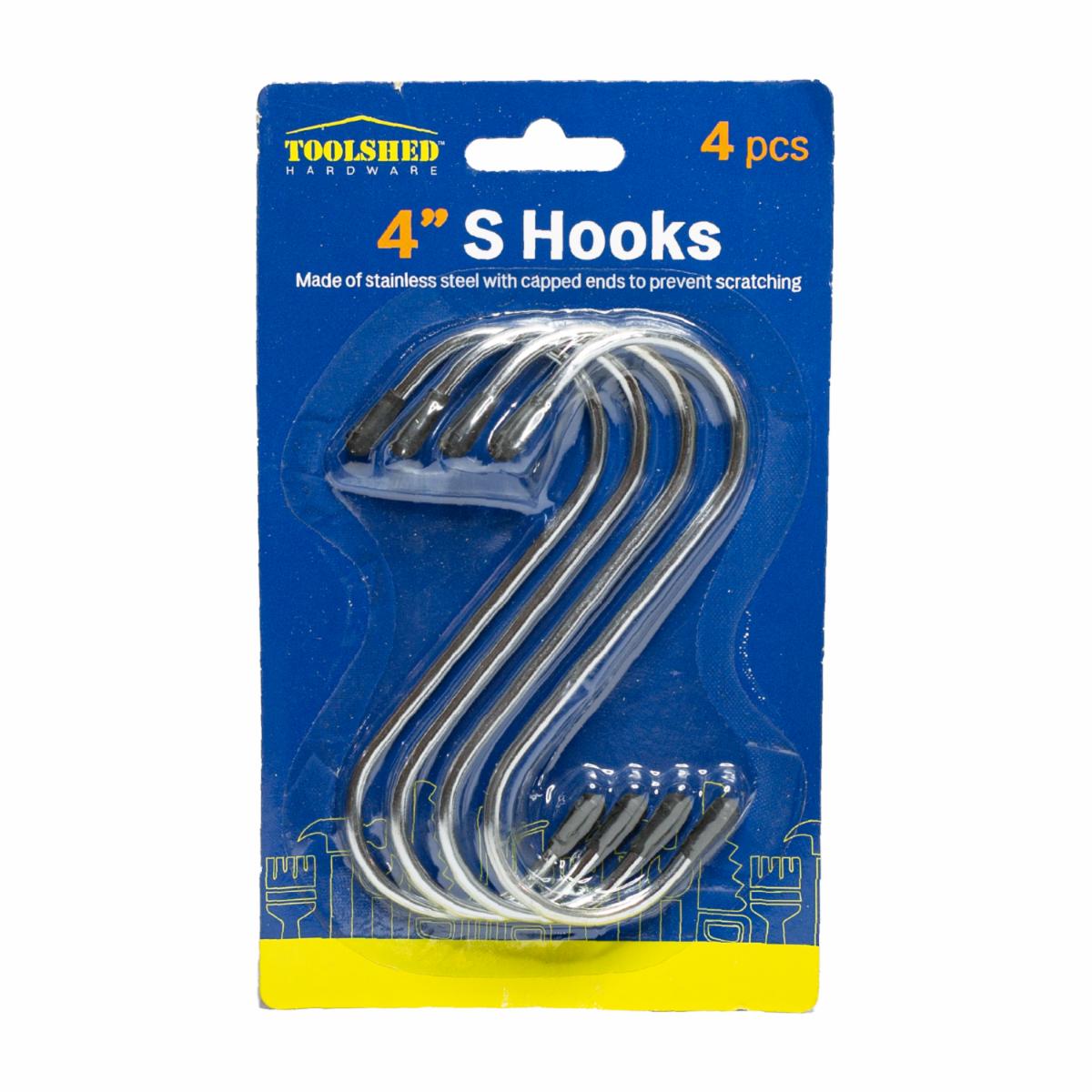 Pack Ganchos Metal De 10.16 Cm TOOLSHED X 4 Uds