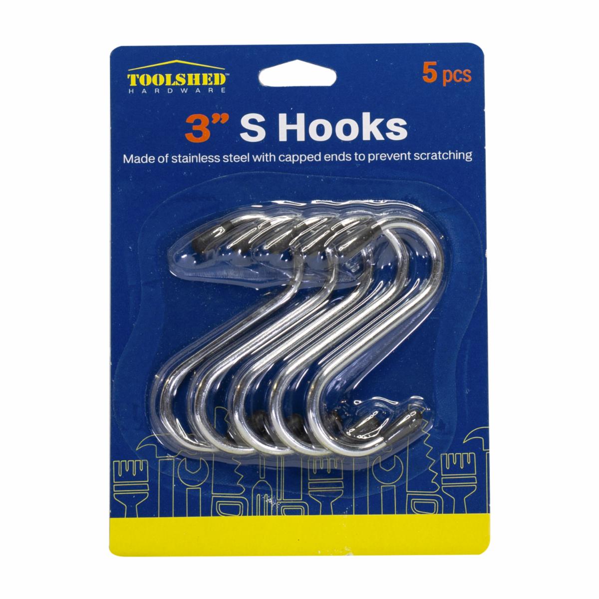 Pack Ganchos Metal De 12.7 Cm TOOLSHED X 5 Uds