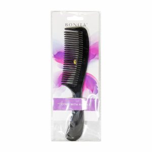 Peine De Cabello Con Mango Color Negro BONITA CARE Unidad