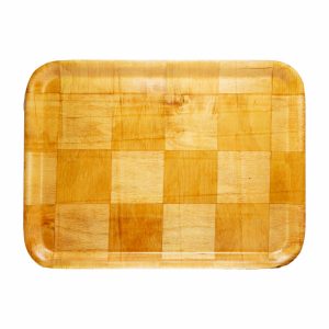 Bandeja Cuadrada Tipo Madera BONITA HOME