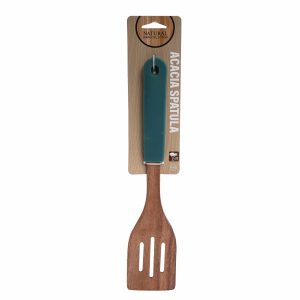 Espatula Plana De Madera Con Mango De Silicona BONITA HOME