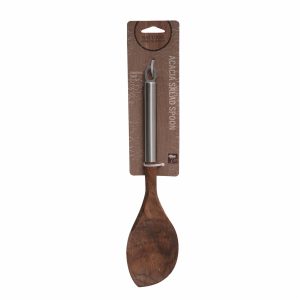Cuchara Plana De Madera Con Mango De Acero Inoxidable BONITA HOME