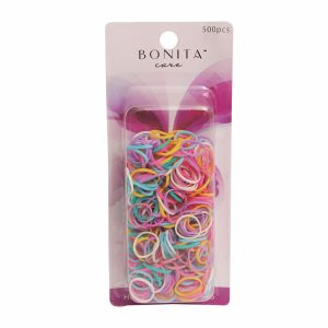 Ligas De Cabello Mini De Colores BONITA CARE 500 Uds