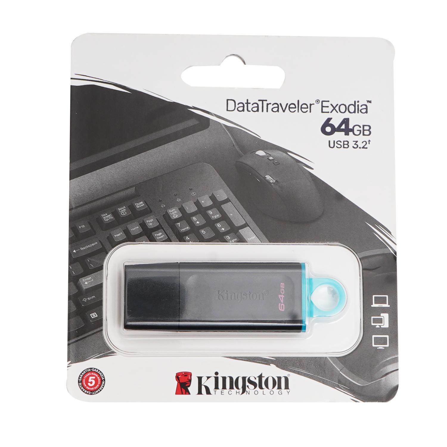 Memoria Flash Negra KINGSTON 64 Gb