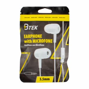 Audífonos 3,5 Mm EAR-35W BTEK Con Cable